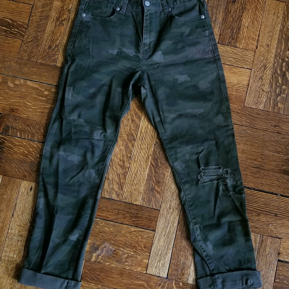 skinny high waisted camo old navy jeans